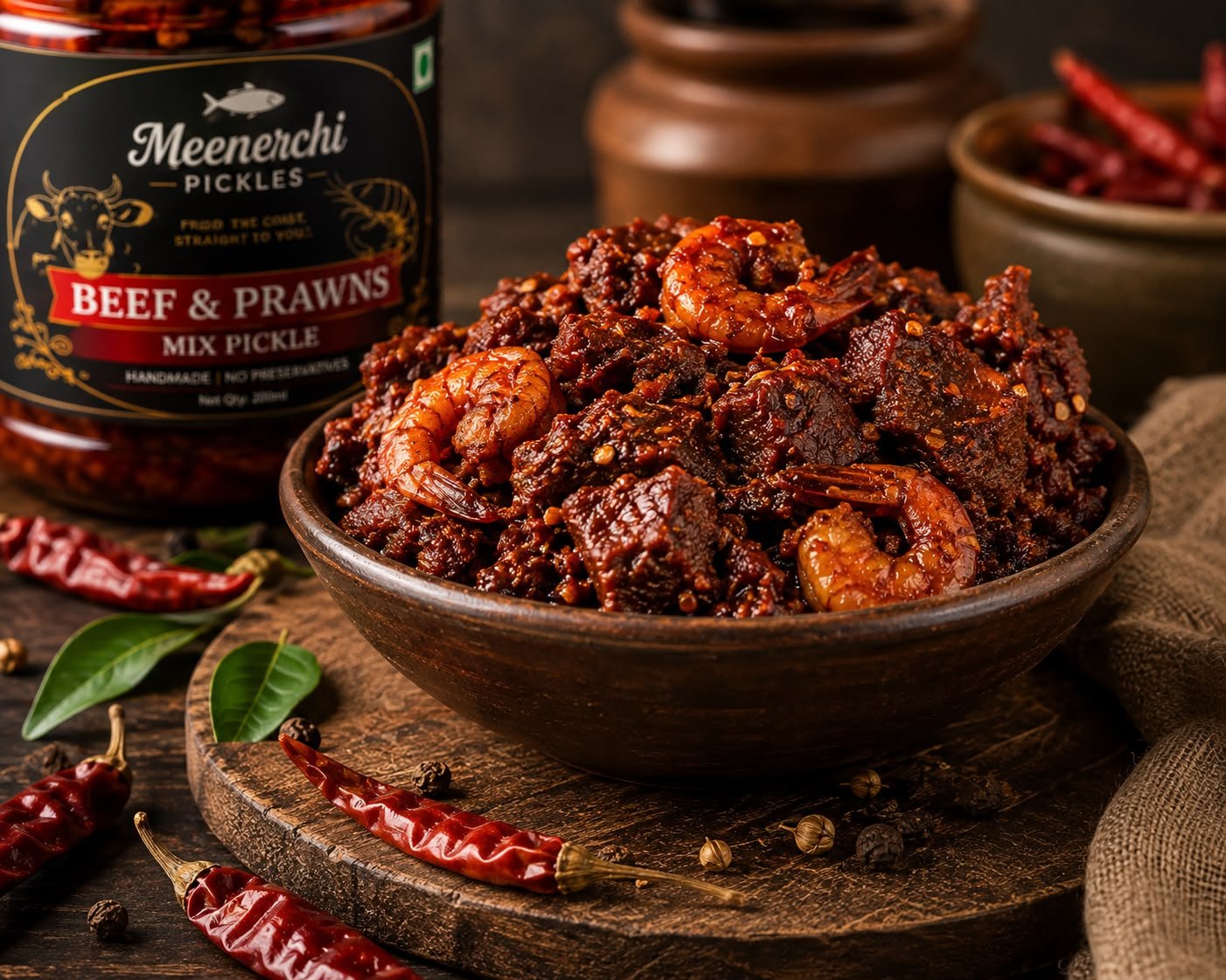 Beef and prawns Meenerchi Pickles - Image 2